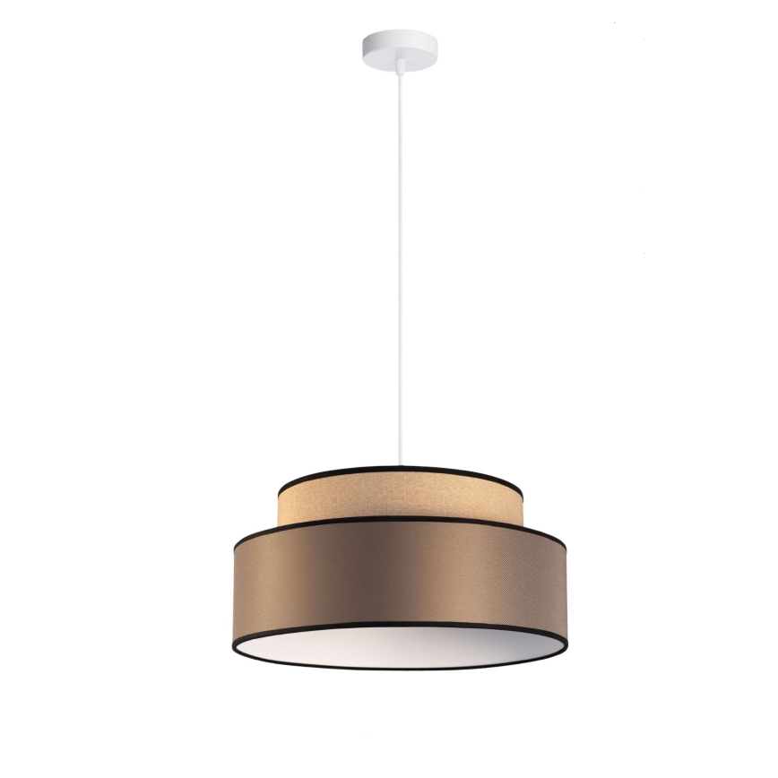 Lestenec na vrvici GRACE 1xE27/60W/230V bež/rjava