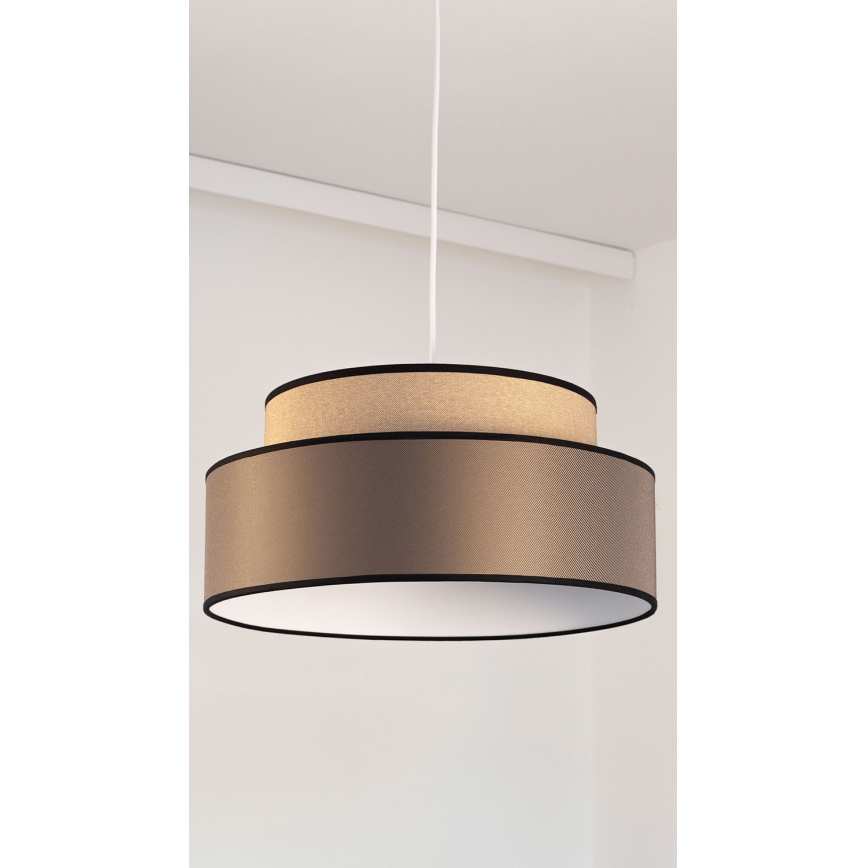 Lestenec na vrvici GRACE 1xE27/60W/230V bež/rjava