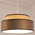 Lestenec na vrvici GRACE 1xE27/60W/230V pr. 40 cm bež/rjava