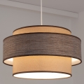 Lestenec na vrvici GRACE 1xE27/60W/230V pr. 40 cm bež/rjava