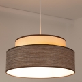Lestenec na vrvici GRACE 1xE27/60W/230V pr. 40 cm krem barva/rjava