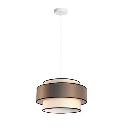 Lestenec na vrvici GRACE 1xE27/60W/230V pr. 40 cm krem barva/rjava