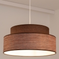 Lestenec na vrvici GRACE 1xE27/60W/230V pr. 40 cm rjava/bež