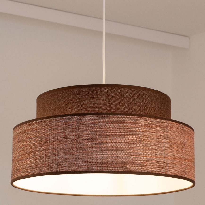 Lestenec na vrvici GRACE 1xE27/60W/230V rjava/bež