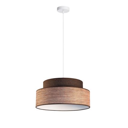 Lestenec na vrvici GRACE 1xE27/60W/230V rjava/bež