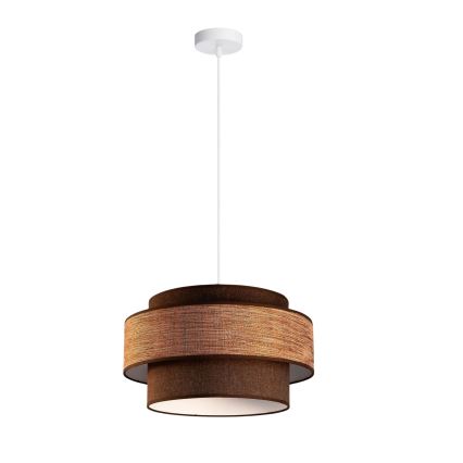 Lestenec na vrvici GRACE 1xE27/60W/230V rjava/bež