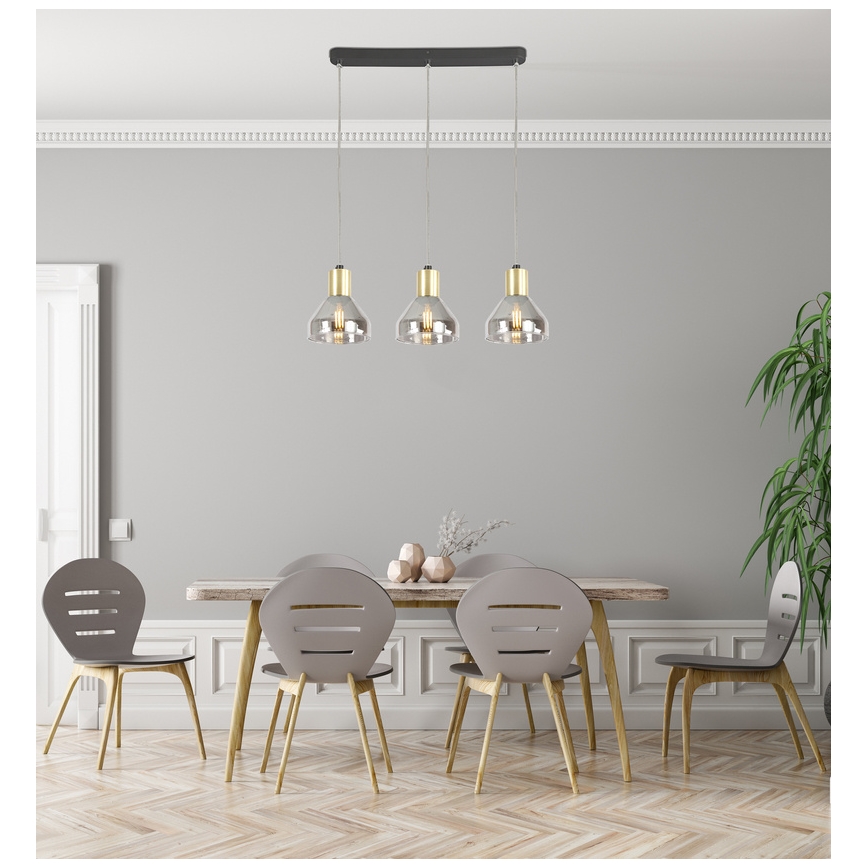 Lestenec na vrvici GREGORY 3xE14/40W/230V