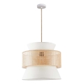 Lestenec na vrvici GRENADA 1xE27/20W/230V pr. 40 cm bež