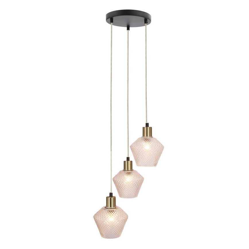 Lestenec na vrvici GRENIKO 3xE14/40W/230V