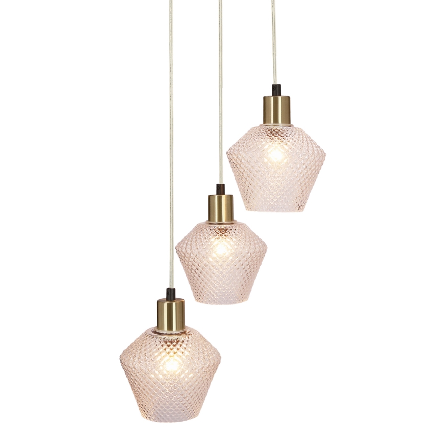 Lestenec na vrvici GRENIKO 3xE14/40W/230V