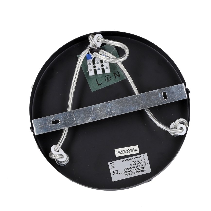 Lestenec na vrvici GRENIKO 3xE14/40W/230V