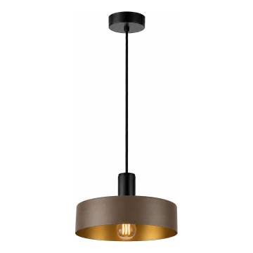 Lestenec na vrvici HAKI 1xE27/60W/230V rjava/črna