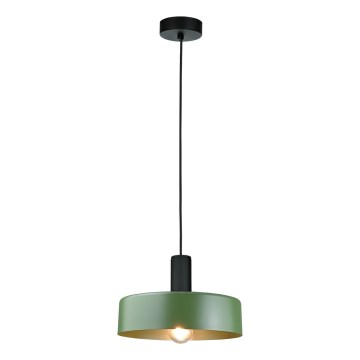 Lestenec na vrvici HAKI 1xE27/60W/230V zelena/črna