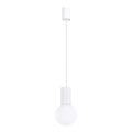 Lestenec na vrvici HALO 1xG9/8W/230V pr. 12 cm bela