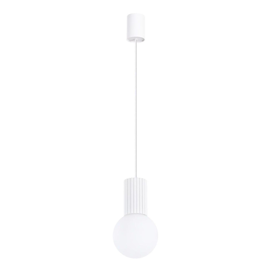Lestenec na vrvici HALO 1xG9/8W/230V pr. 12 cm bela