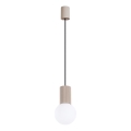 Lestenec na vrvici HALO 1xG9/8W/230V pr. 12 cm bež