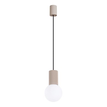 Lestenec na vrvici HALO 1xG9/8W/230V pr. 12 cm bež