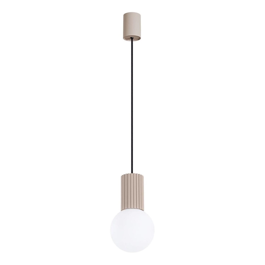 Lestenec na vrvici HALO 1xG9/8W/230V pr. 12 cm bež