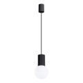 Lestenec na vrvici HALO 1xG9/8W/230V pr. 12 cm črna