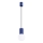 Lestenec na vrvici HALO 1xG9/8W/230V pr. 12 cm modra