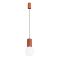 Lestenec na vrvici HALO 1xG9/8W/230V pr. 12 cm oranžna