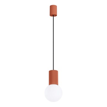 Lestenec na vrvici HALO 1xG9/8W/230V pr. 12 cm oranžna