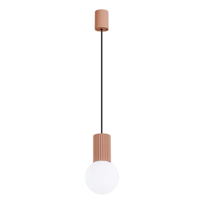 Lestenec na vrvici HALO 1xG9/8W/230V pr. 12 cm rjava