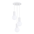 Lestenec na vrvici HALO 3xG9/8W/230V pr. 25 cm bela