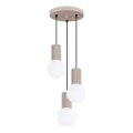 Lestenec na vrvici HALO 3xG9/8W/230V pr. 25 cm bež
