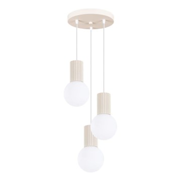 Lestenec na vrvici HALO 3xG9/8W/230V pr. 25 cm krem barva