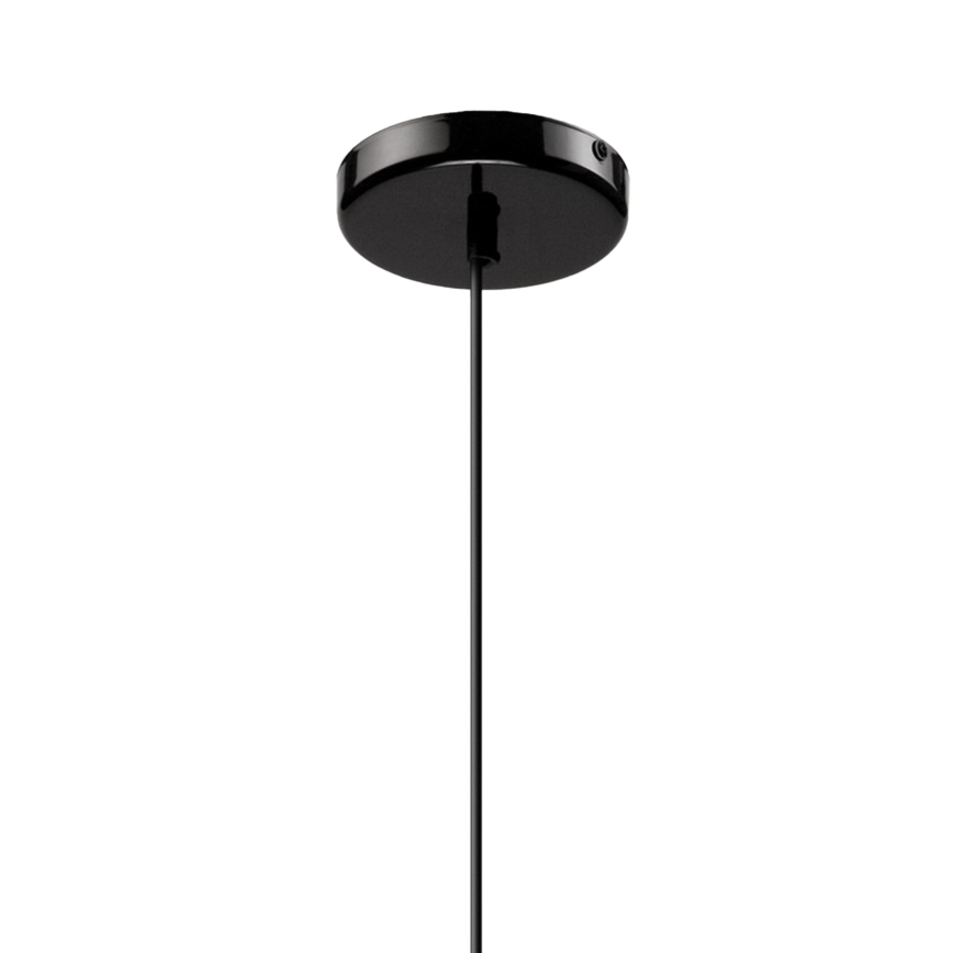 Lestenec na vrvici HARMA 1xE27/15W/230V pr. 14 cm bela/črna