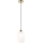 Lestenec na vrvici HARMA 1xE27/15W/230V pr. 14 cm bela/zlata