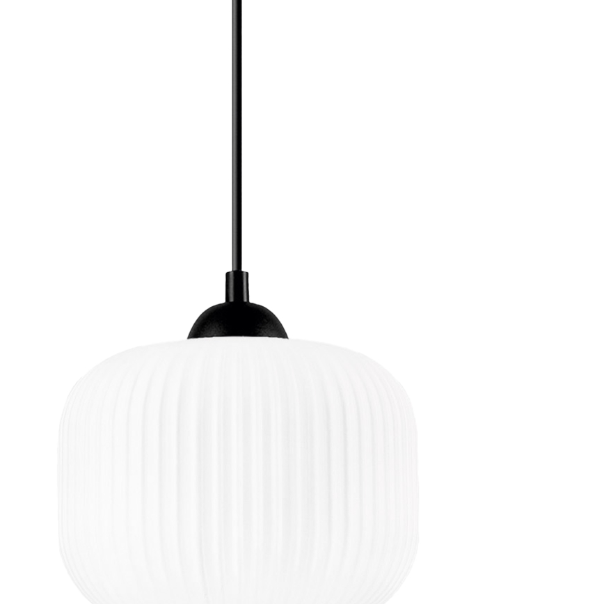 Lestenec na vrvici HARMA 1xE27/15W/230V pr. 20 cm bela/črna
