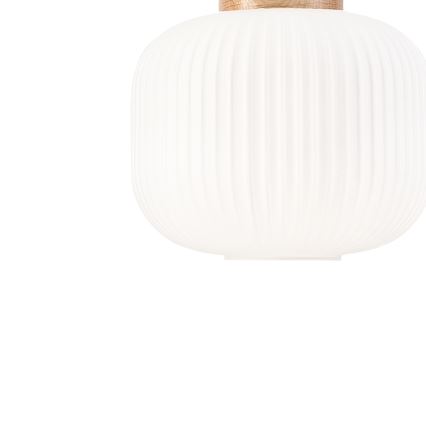 Lestenec na vrvici HARMONY 1xE27/15W/230V pr. 20 cm bela/hrast