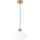 Lestenec na vrvici HARMONY 1xE27/15W/230V pr. 30 cm bela/hrast