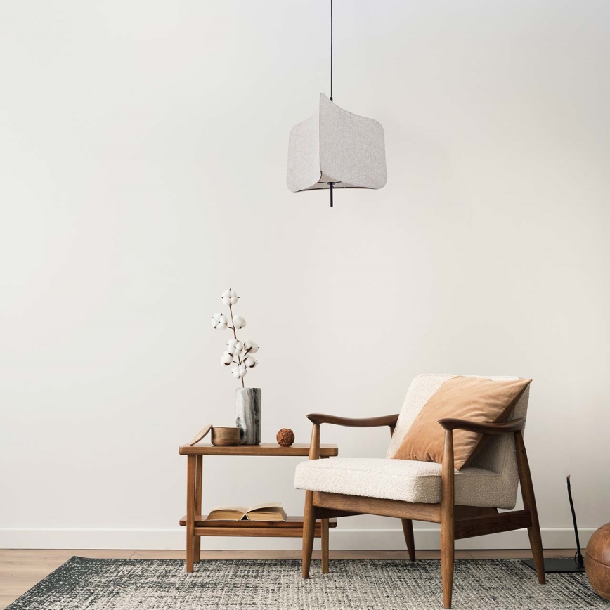Lestenec na vrvici HAVANA 1xE27/20W/230V pr. 50 cm bež