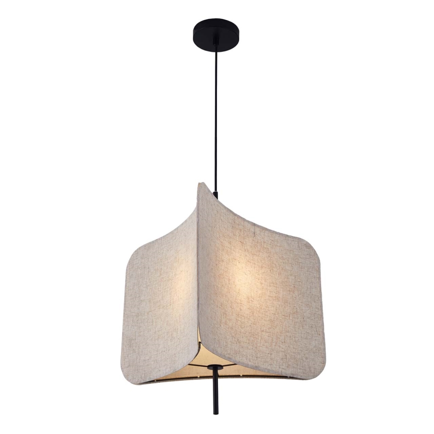 Lestenec na vrvici HAVANA 1xE27/20W/230V pr. 50 cm bež