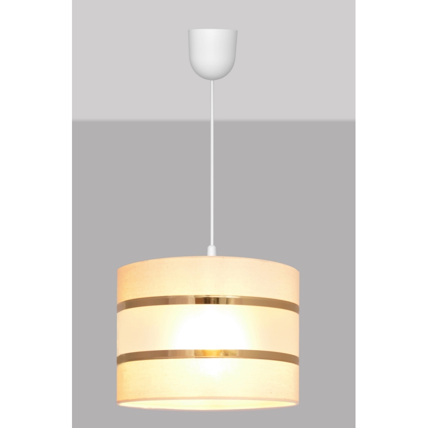 Lestenec na vrvici HELEN 1xE27/15W/230V bež
