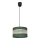 Lestenec na vrvici HELEN 1xE27/15W/230V d. 25 cm zelen/zlat