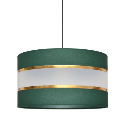 Lestenec na vrvici HELEN 1xE27/15W/230V d. 35 cm zelen/zlat