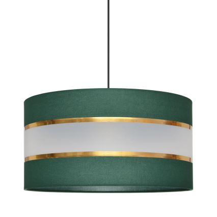 Lestenec na vrvici HELEN 1xE27/15W/230V d. 40 cm zelen/zlat