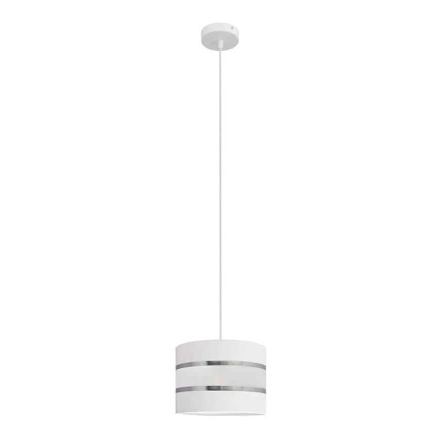 Lestenec na vrvici HELEN 1xE27/15W/230V premer 20 cm bela