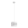 Lestenec na vrvici HELEN 1xE27/15W/230V premer 20 cm bela