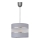 Lestenec na vrvici HELEN 1xE27/15W/230V premer 20 cm siva/srebrna