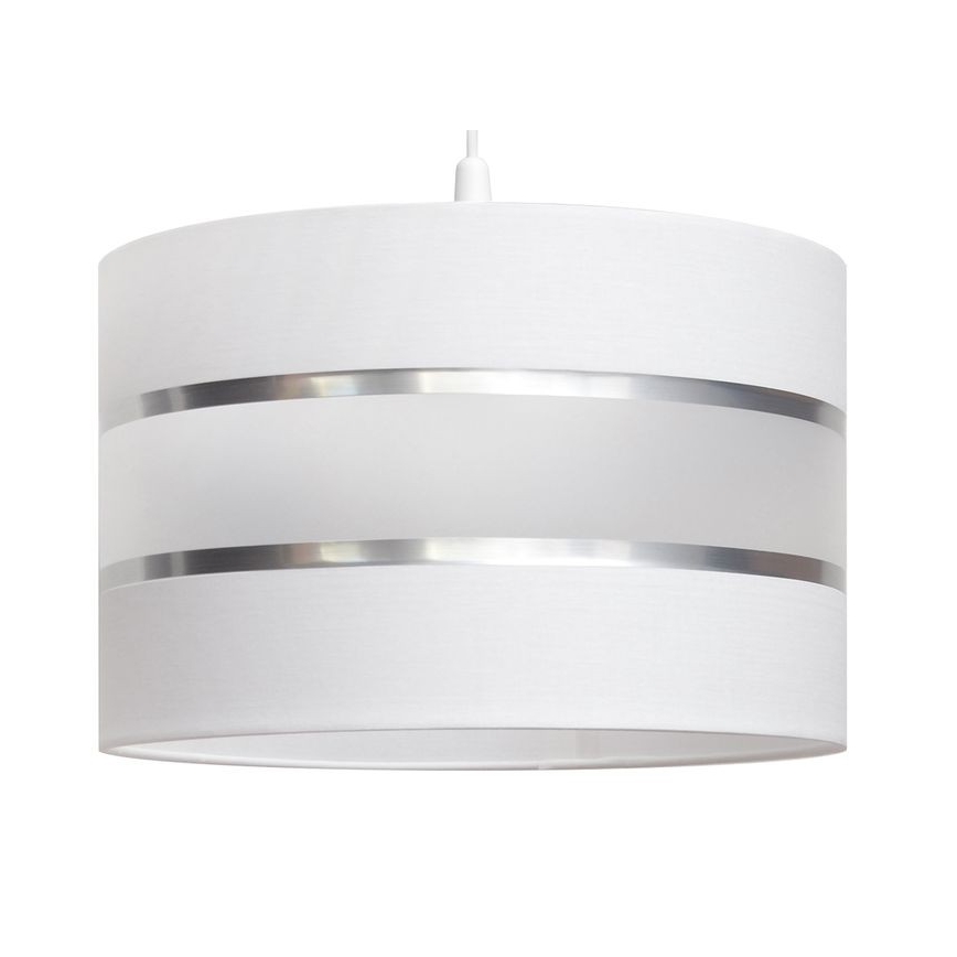Lestenec na vrvici HELEN 1xE27/15W/230V premer 35 cm bela