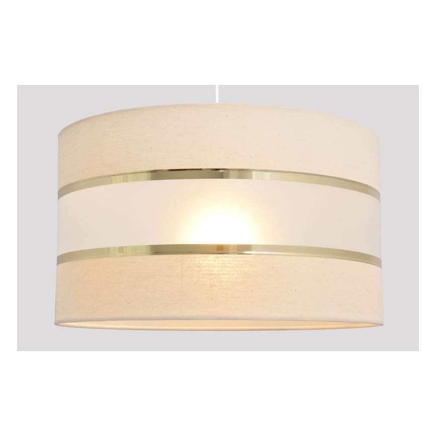 Lestenec na vrvici HELEN 1xE27/15W/230V premer 35 cm krem barva/zlata