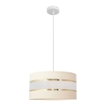 Lestenec na vrvici HELEN 1xE27/15W/230V premer 40 cm krem barva/zlata