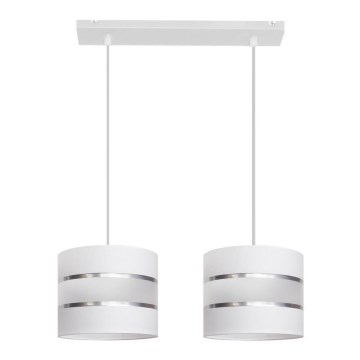 Lestenec na vrvici HELEN 2xE27/15W/230V bel