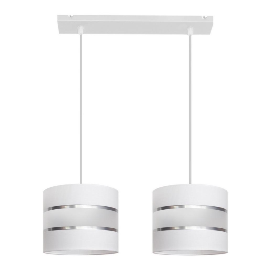 Lestenec na vrvici HELEN 2xE27/15W/230V bel