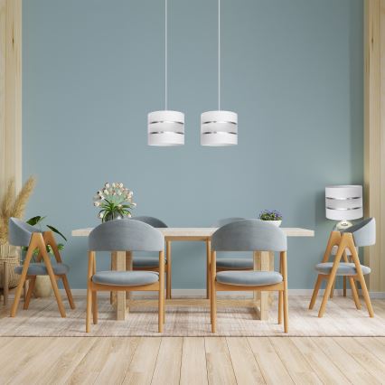 Lestenec na vrvici HELEN 2xE27/15W/230V bel